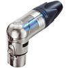 Connettore XLR 3p (F) Neutrik Nc-3frx, angolato.